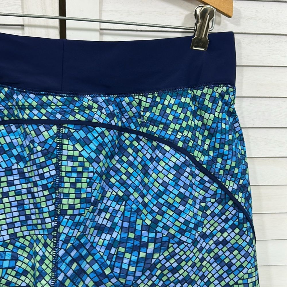 Lands End Swim Size 12 Board Skort Tropical Lands' End - Picture 9 of 14